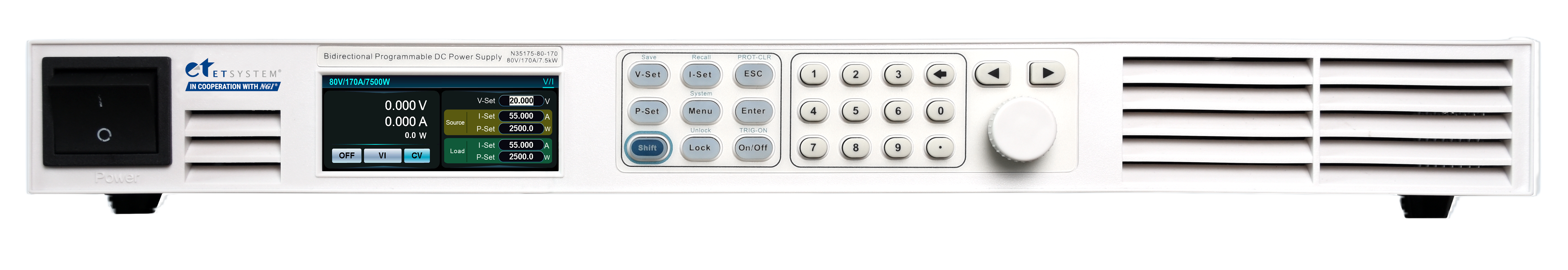 N35100 bidirektionale Low-Voltage DC Quelle
